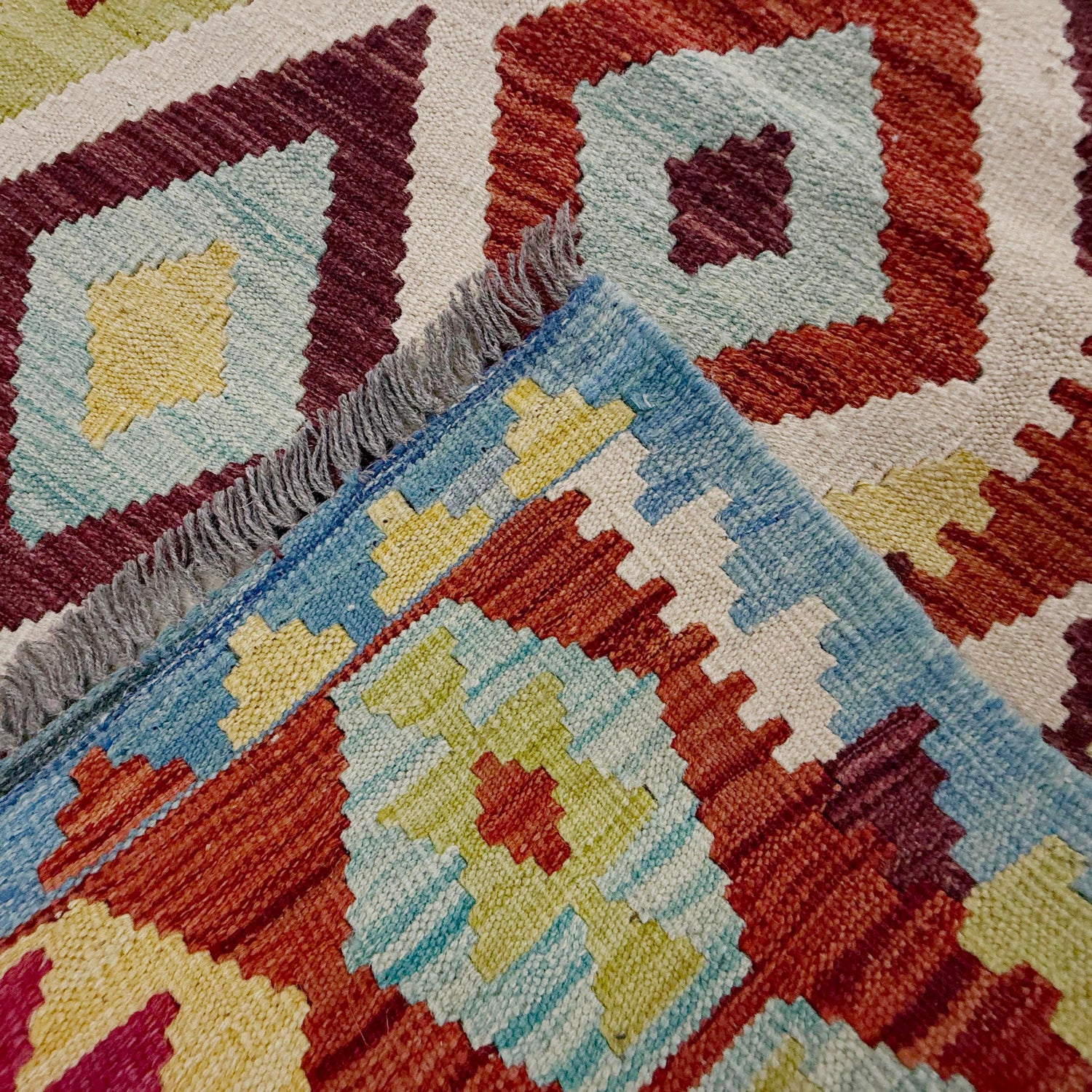 Handmade Multi Kilim Geometric 7x10 ft