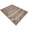 Handmade Multi Kilim Geometric 7x10 ft