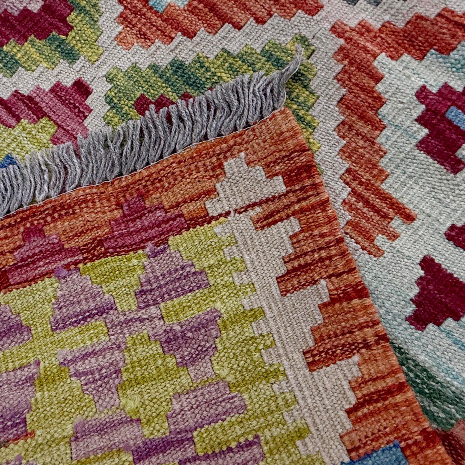 Handmade Multi Kilim Geometric 7x10 ft