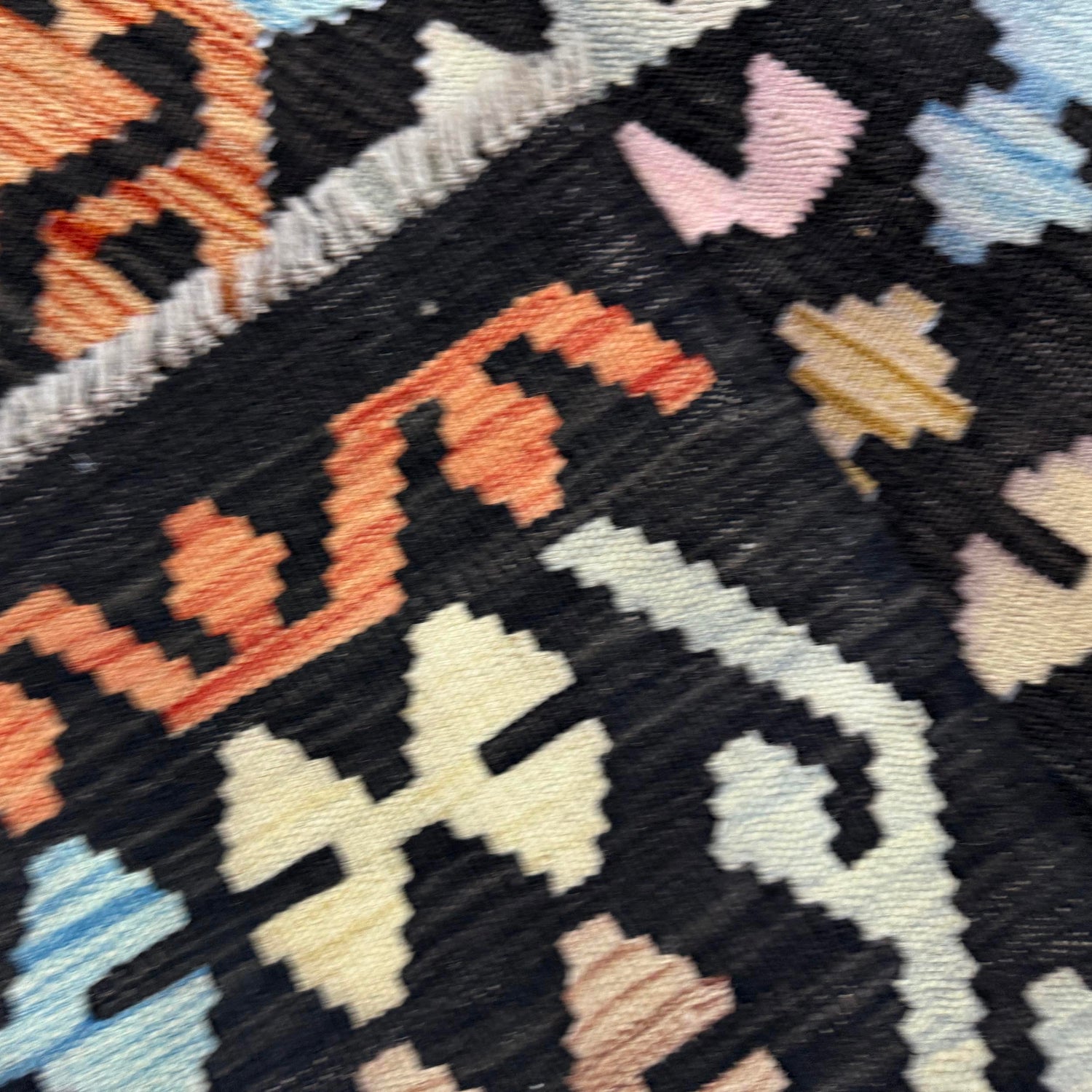 Handmade Multi Kilim Geometric 5x8 ft