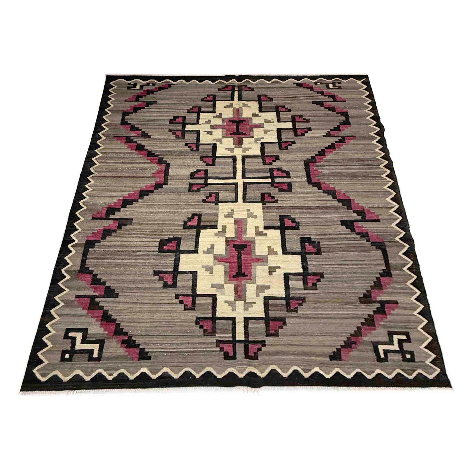 Handmade Multi Kilim Geometric 6x9 ft