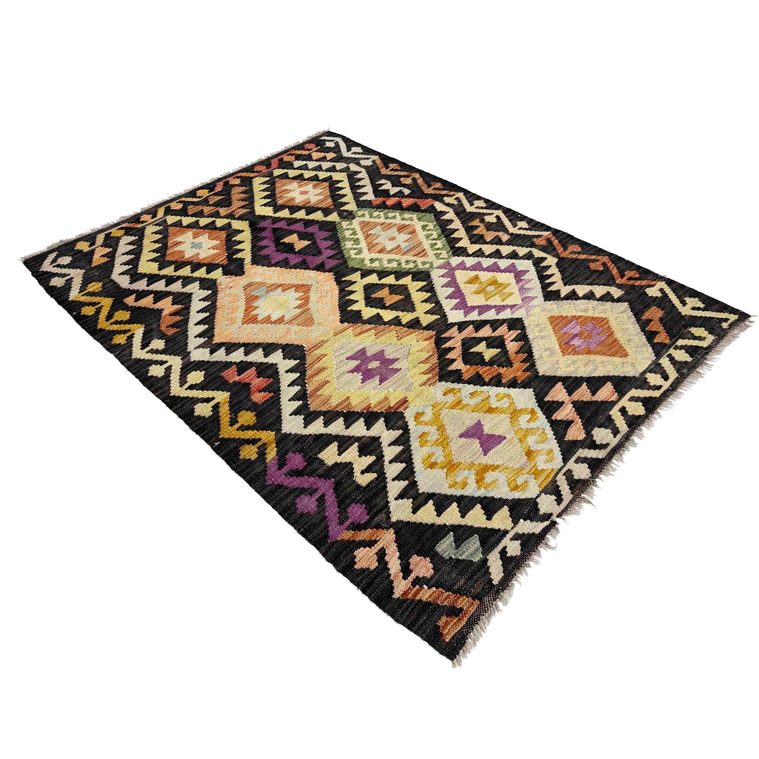 Handmade Multi Kilim Geometric 3x5 ft