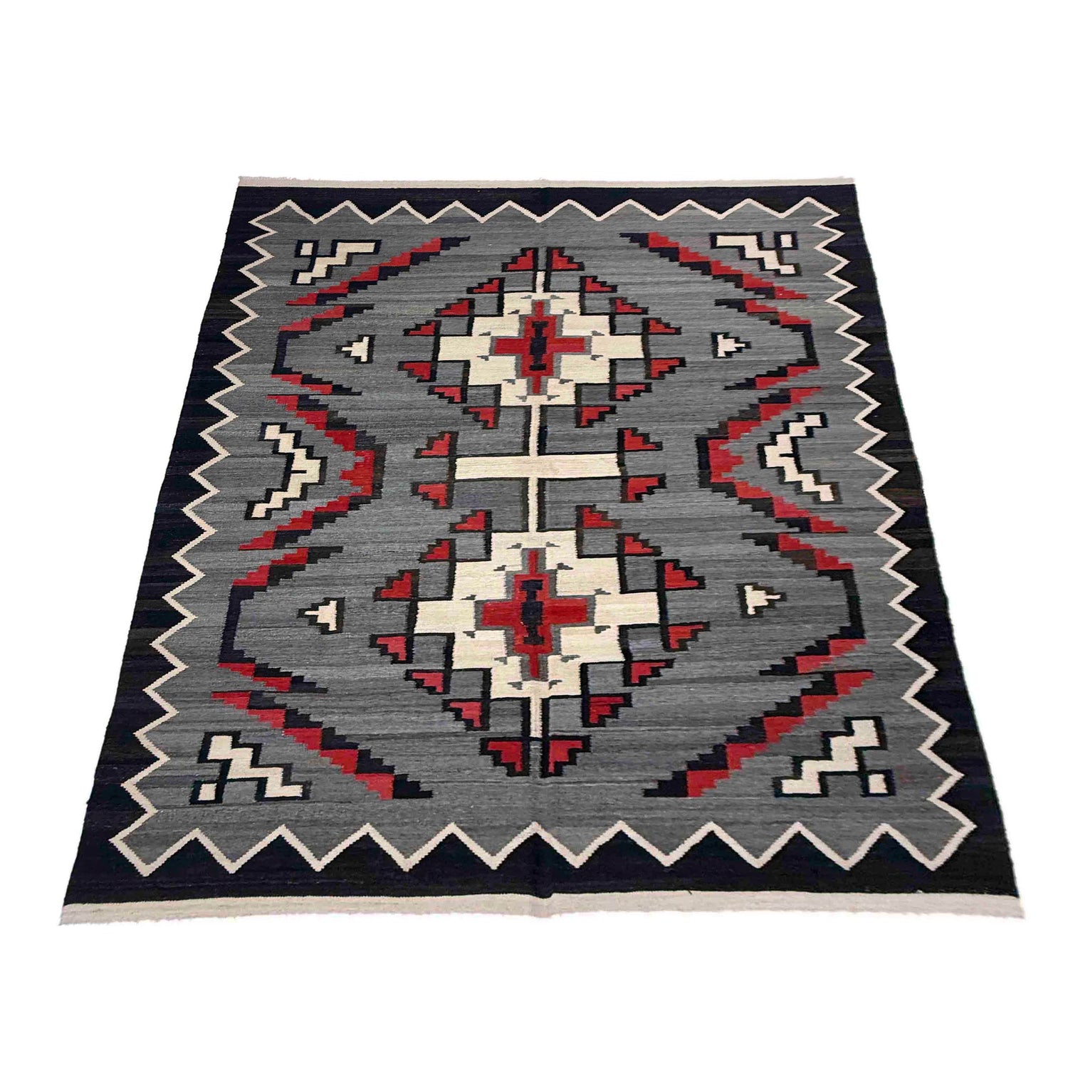 Handmade Multi Kilim Geometric 6x9 ft
