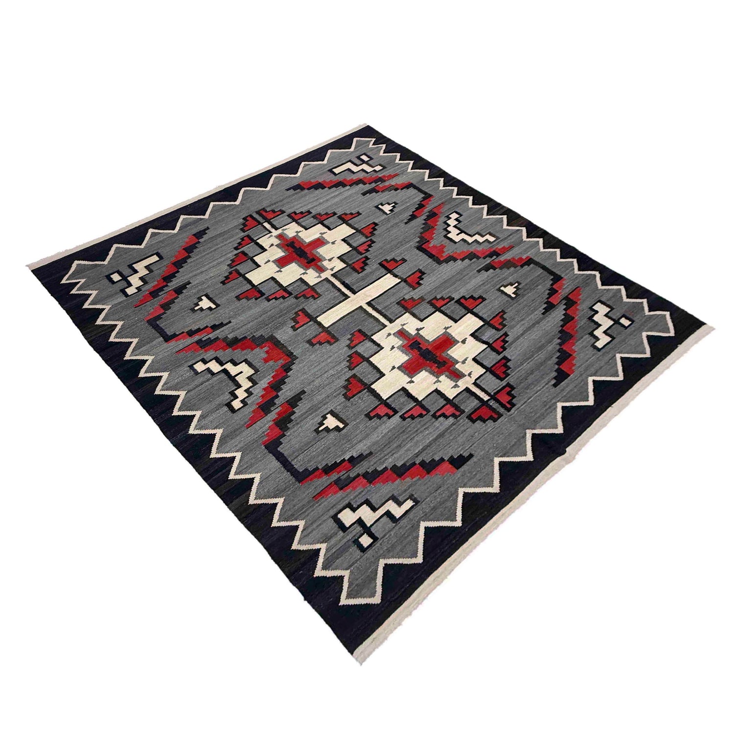 Handmade Multi Kilim Geometric 6x9 ft