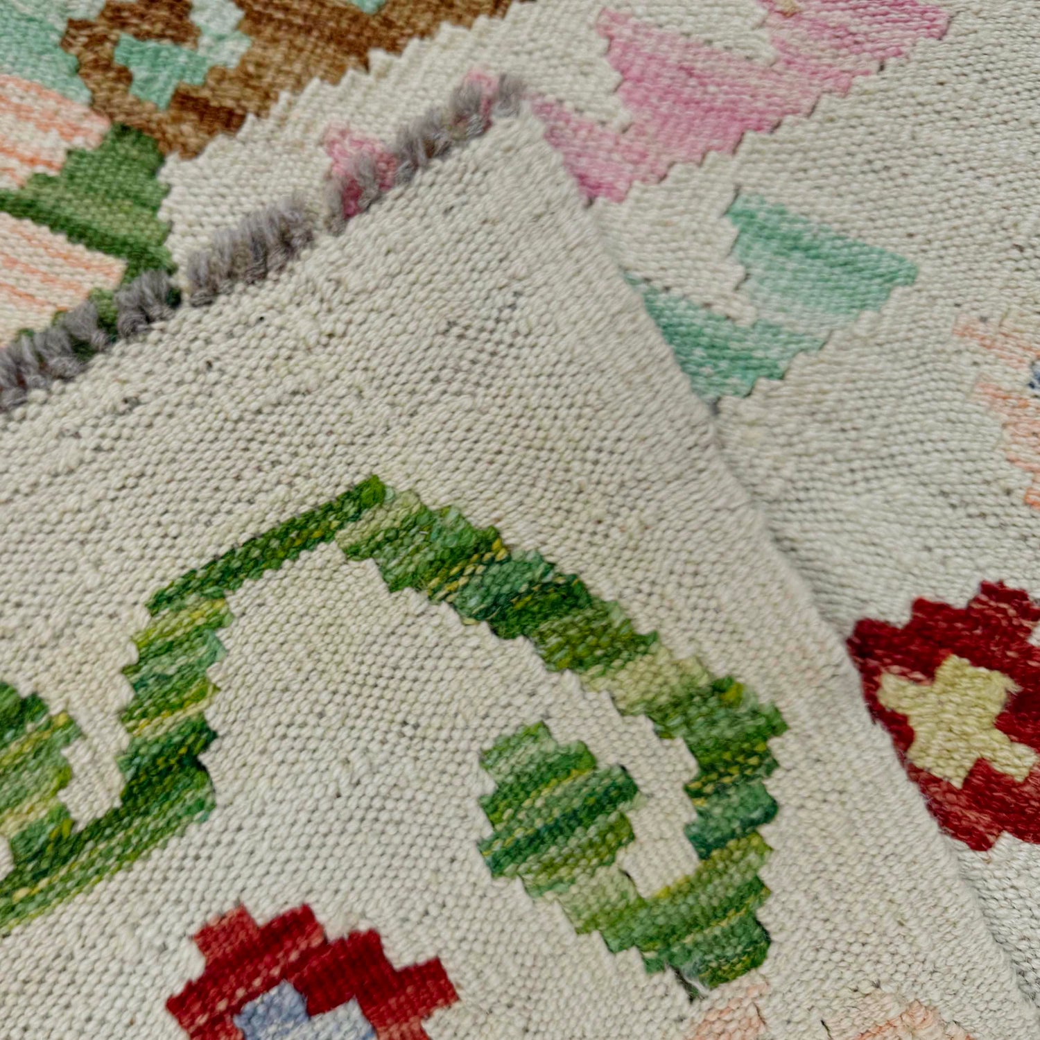 Handmade Multi Kilim Geometric 5x8 ft