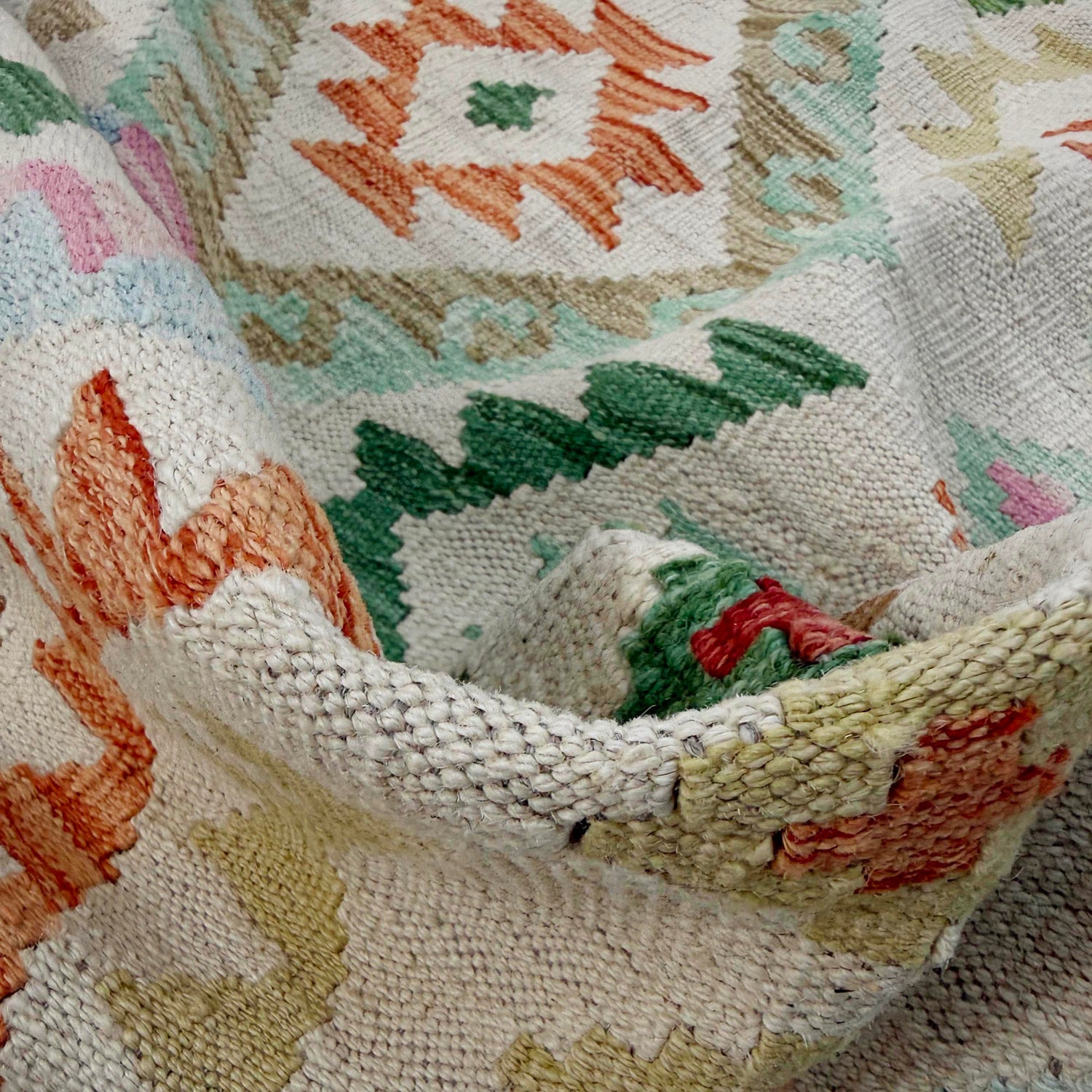 Handmade Multi Kilim Geometric 5x8 ft