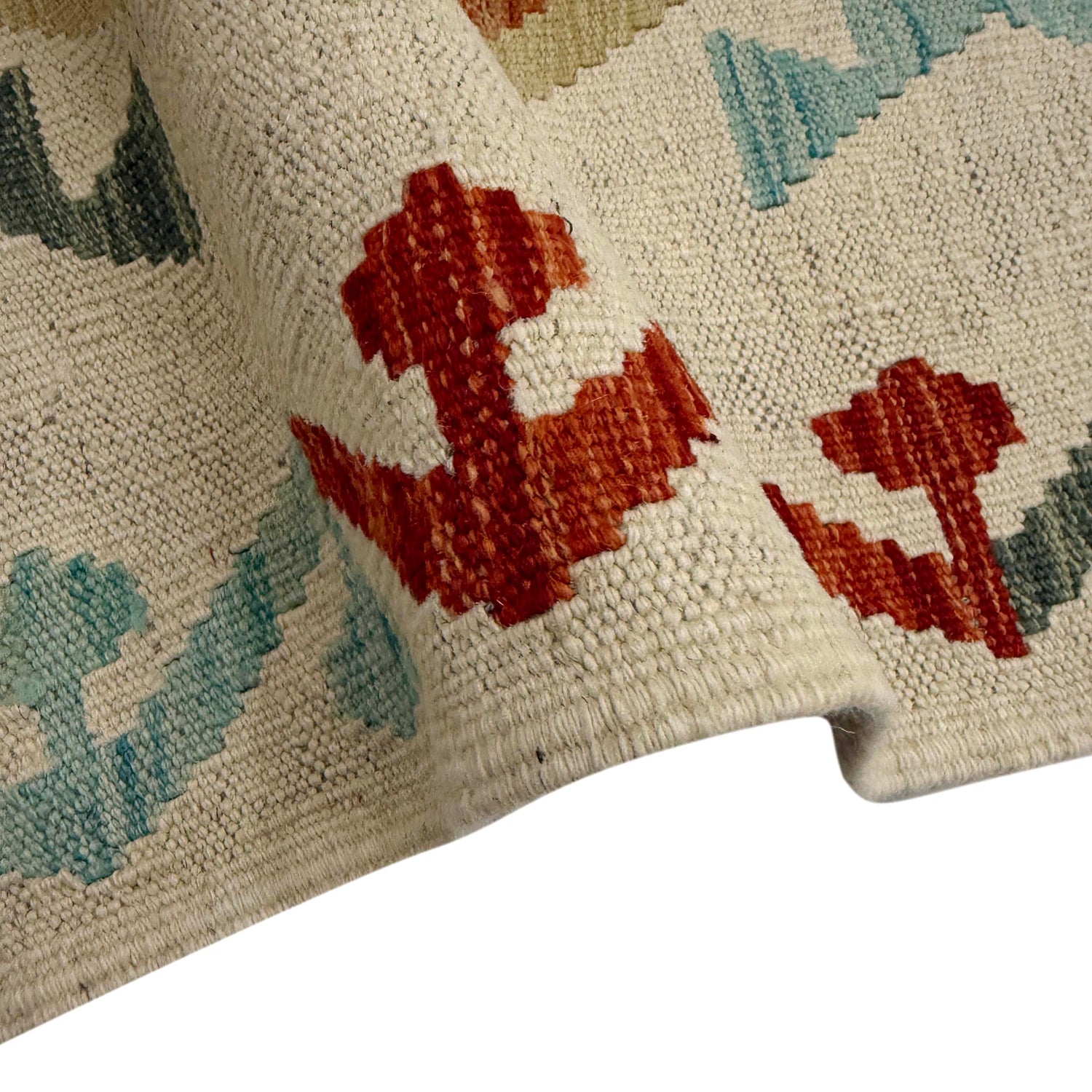 Handmade Multi Kilim Geometric 10' Runner