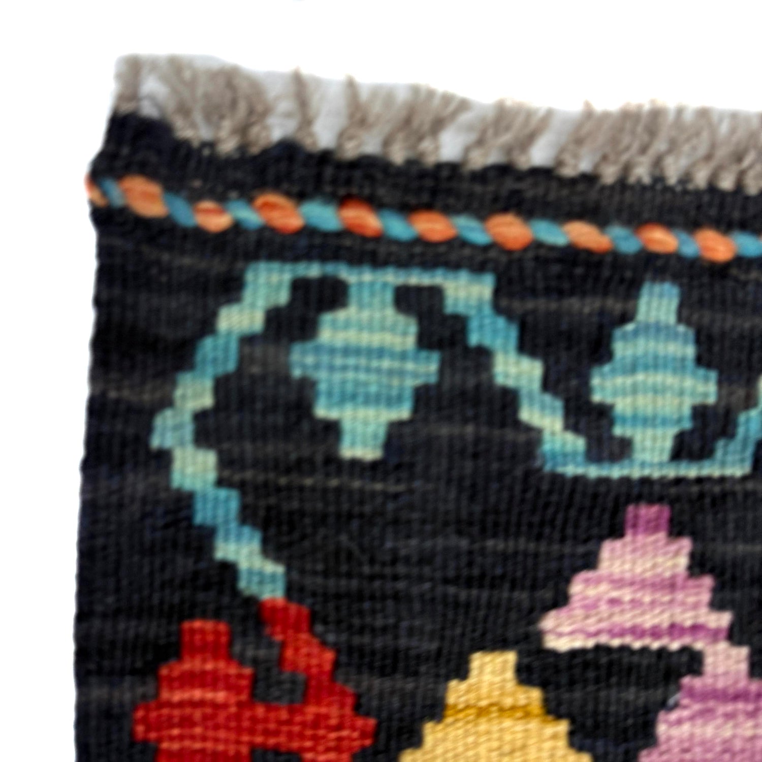 Handmade Multi Kilim Geometric 10' Runner