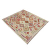 Handmade Multi Kilim Geometric 4x7 ft