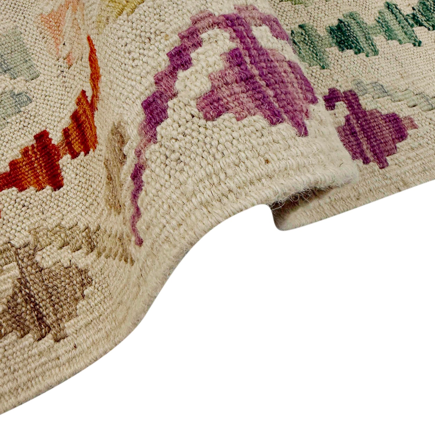 Handmade Multi Kilim Geometric 4x7 ft