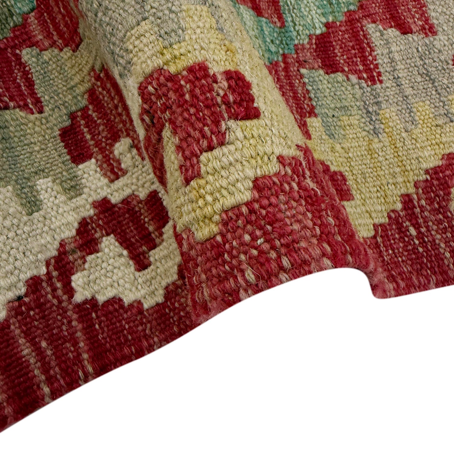 Handmade Multi Kilim Geometric 10' Runner