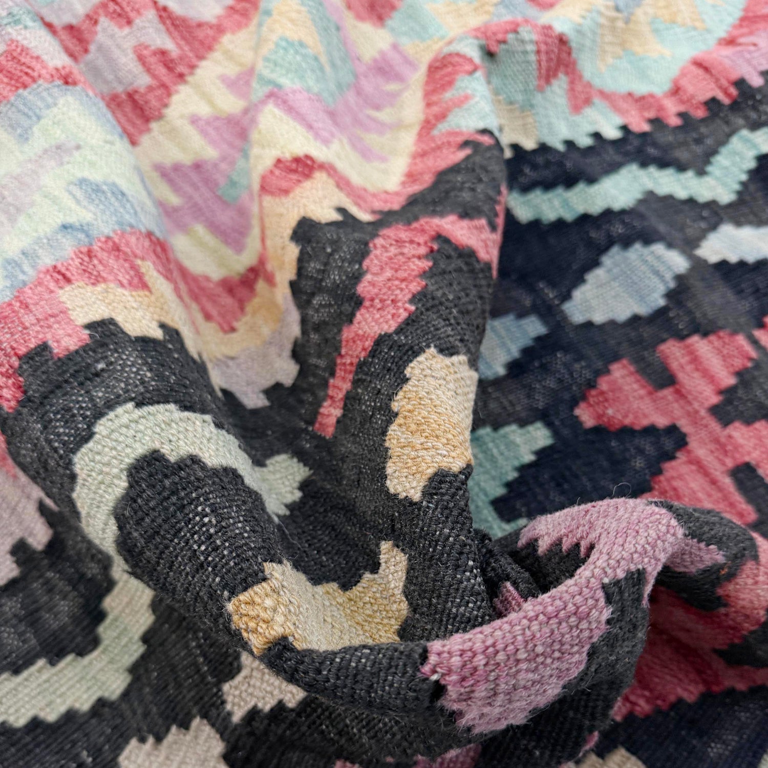 Handmade Multi Kilim Geometric 7x10 ft