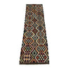 Handmade Multi Kilim Geometric 10' Runner