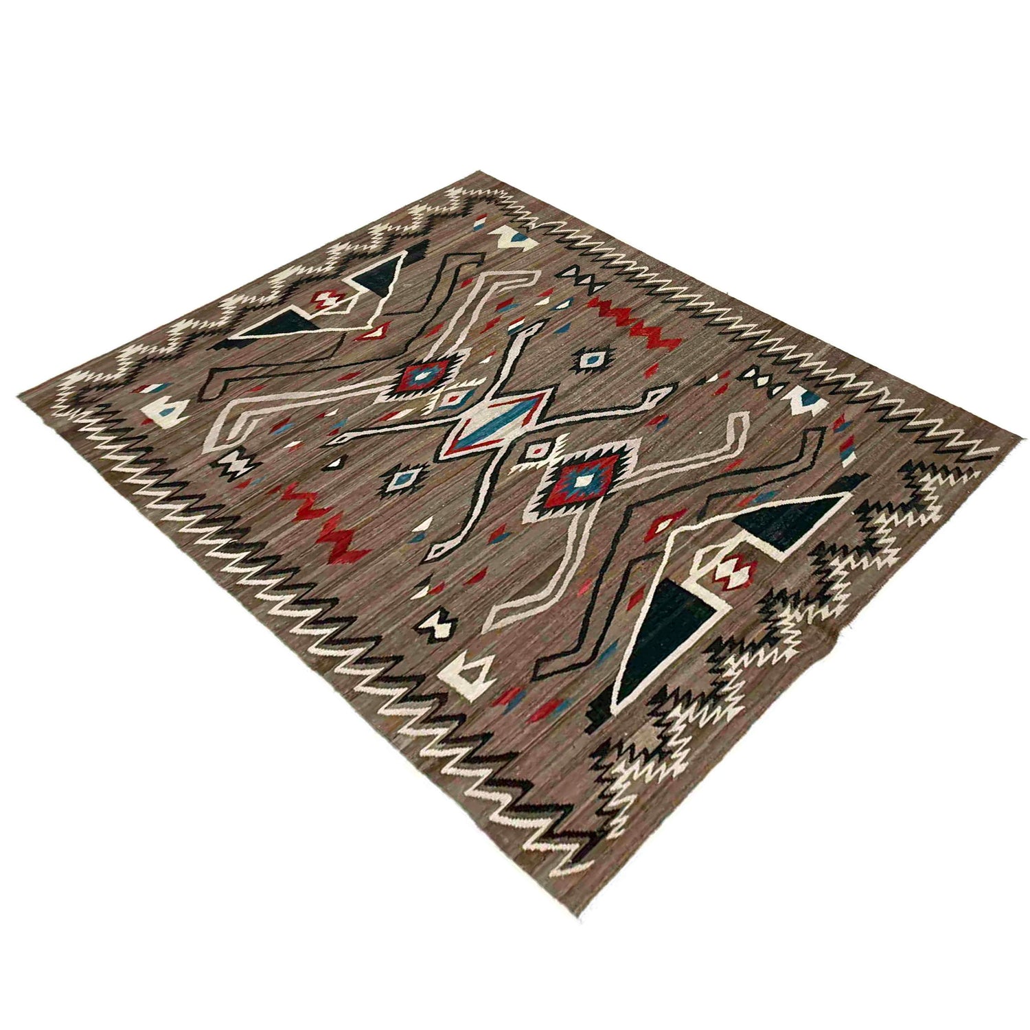 Handmade Multi Kilim Geometric 6x9 ft