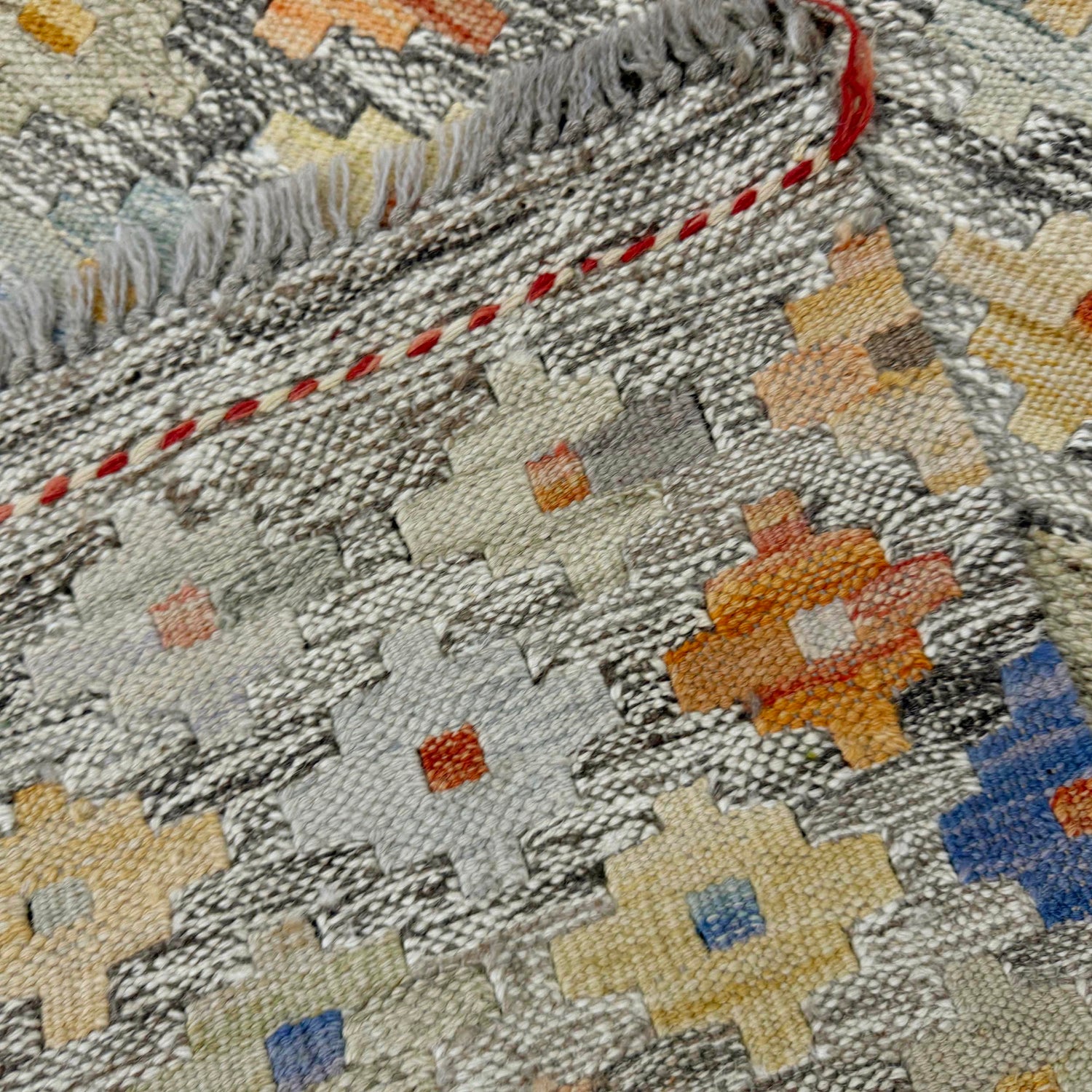 Handmade Multi Kilim Geometric 4x7 ft