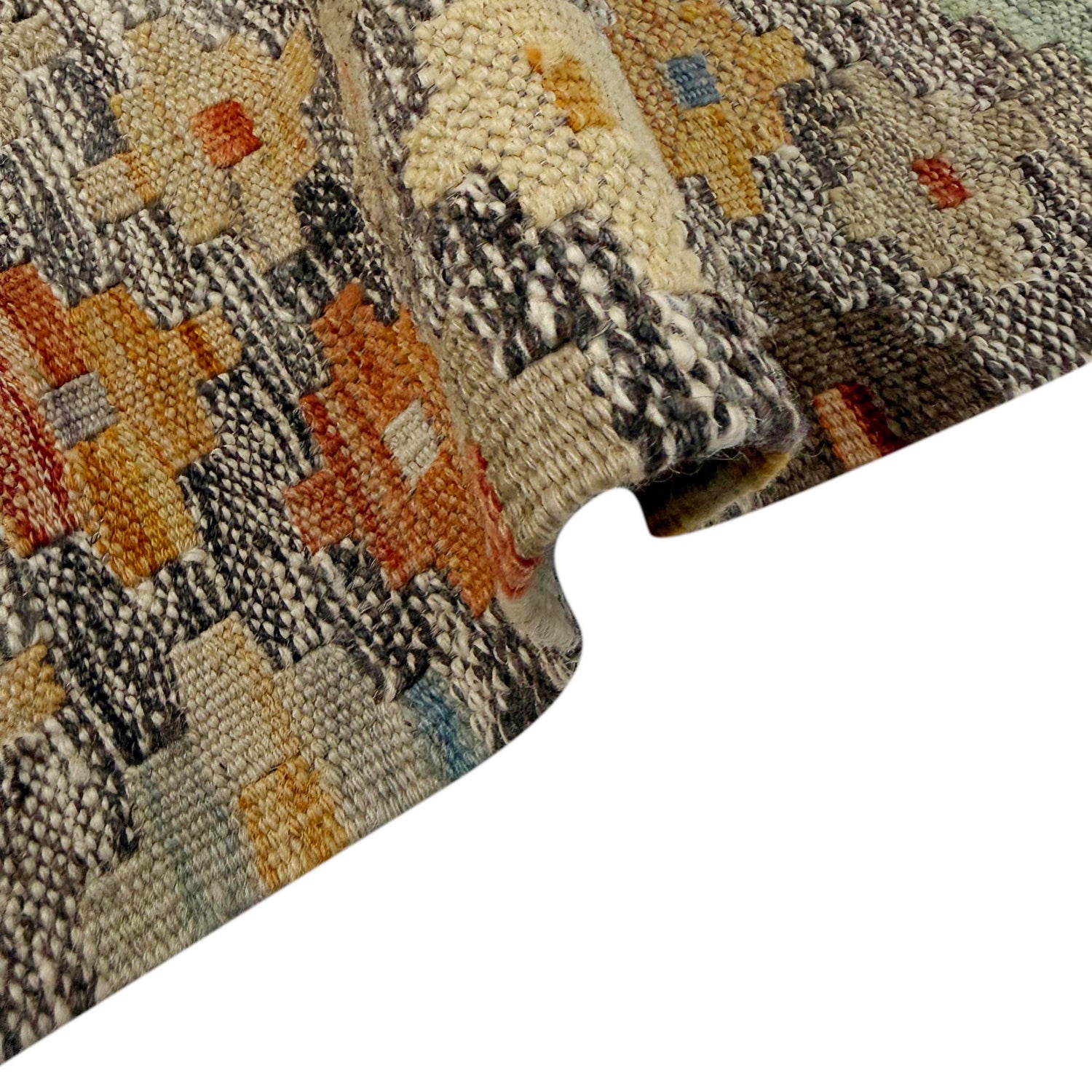 Handmade Multi Kilim Geometric 4x7 ft