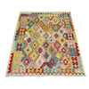 Handmade Multi Kilim Geometric 4x7 ft
