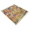 Handmade Multi Kilim Geometric 4x7 ft