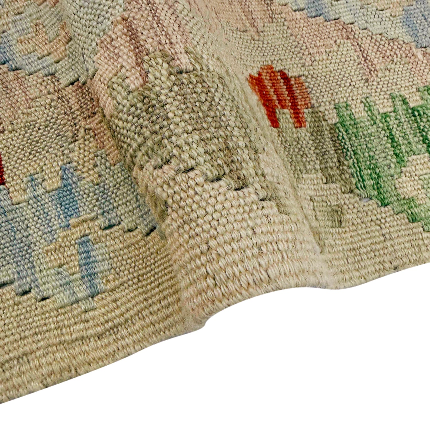 Handmade Multi Kilim Geometric 2x4 ft