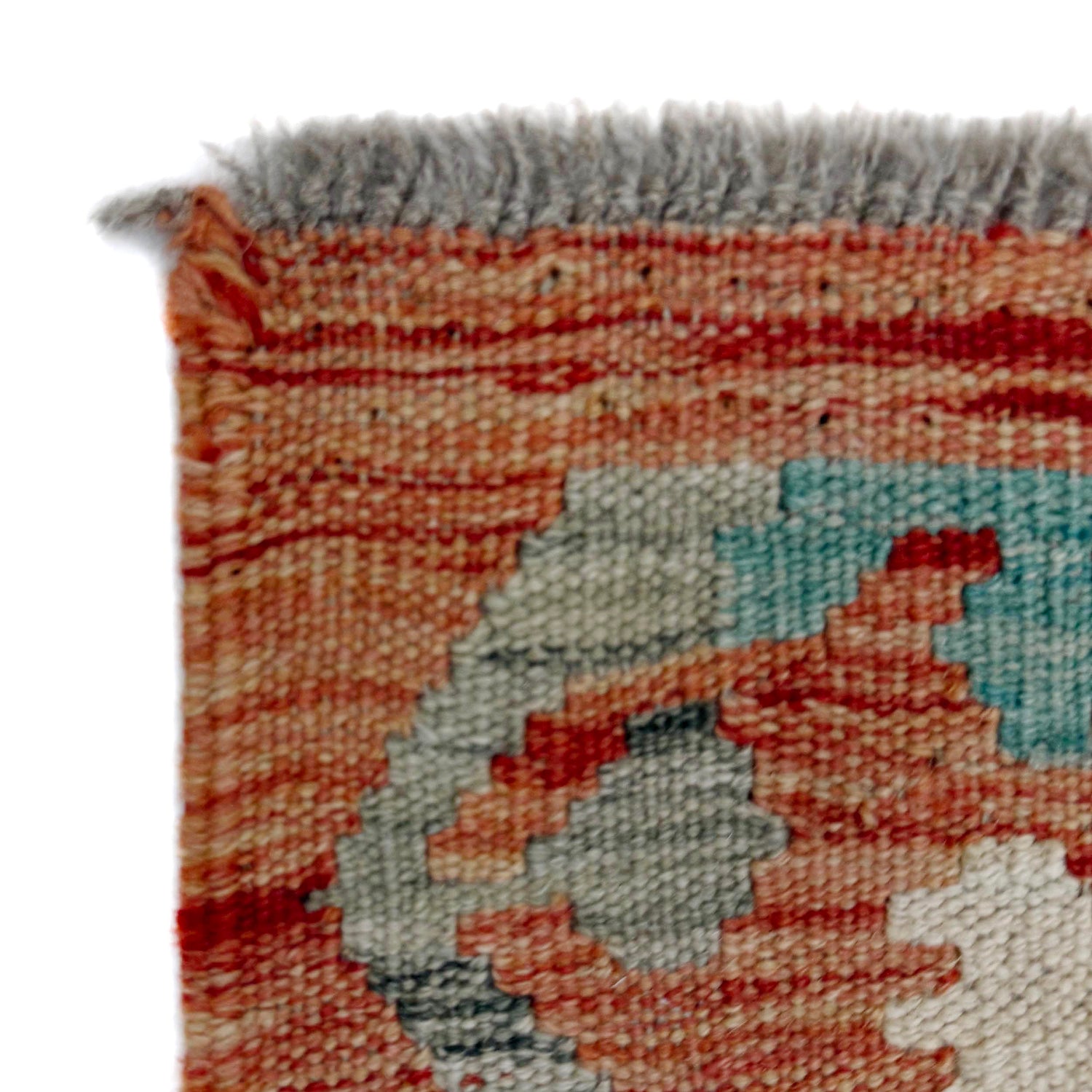 Handmade Multi Kilim Geometric 5' Runner