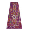 Handmade Multi Kilim Geometric 8' Runner