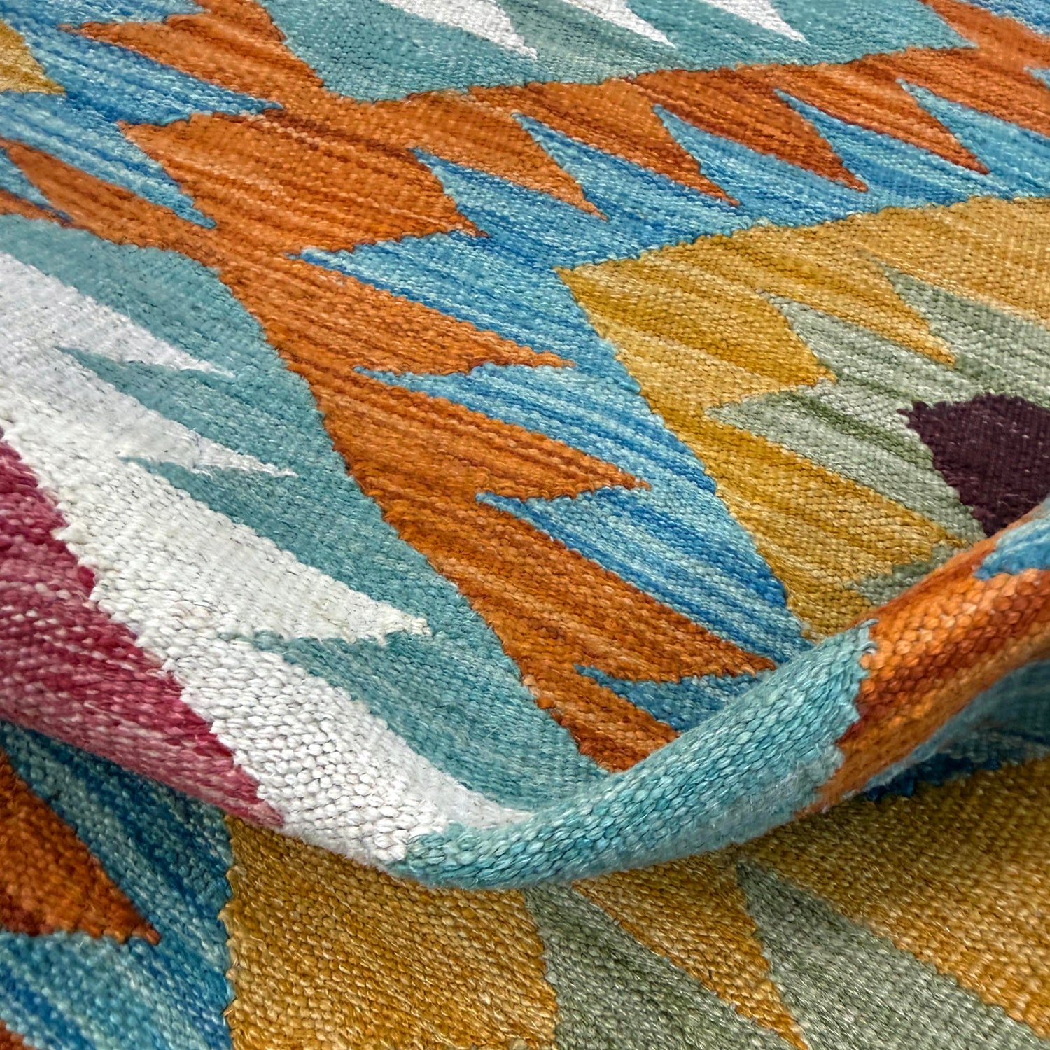 Handmade Multi Kilim Geometric 2x4 ft