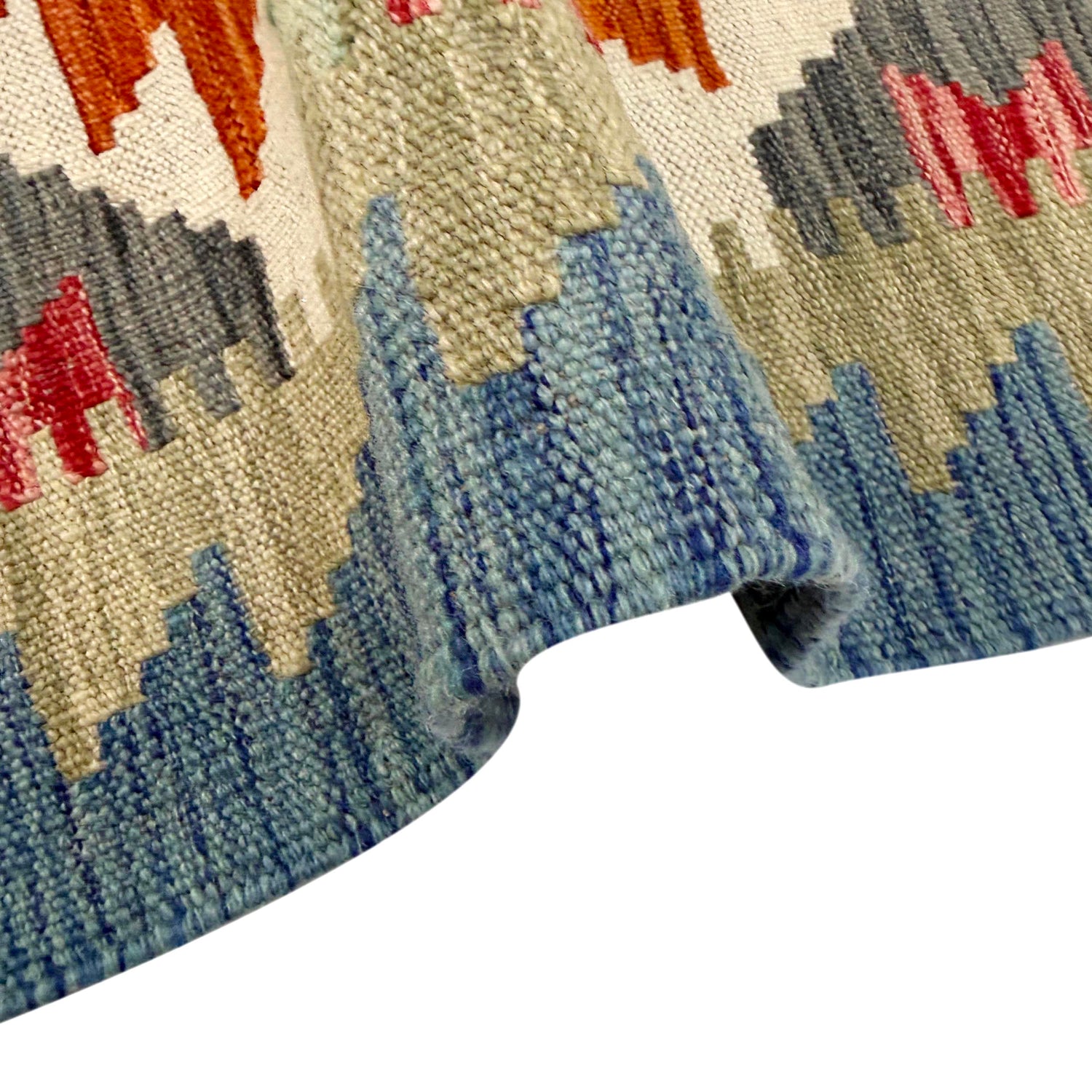 Handmade Multi Kilim Geometric 2x4 ft
