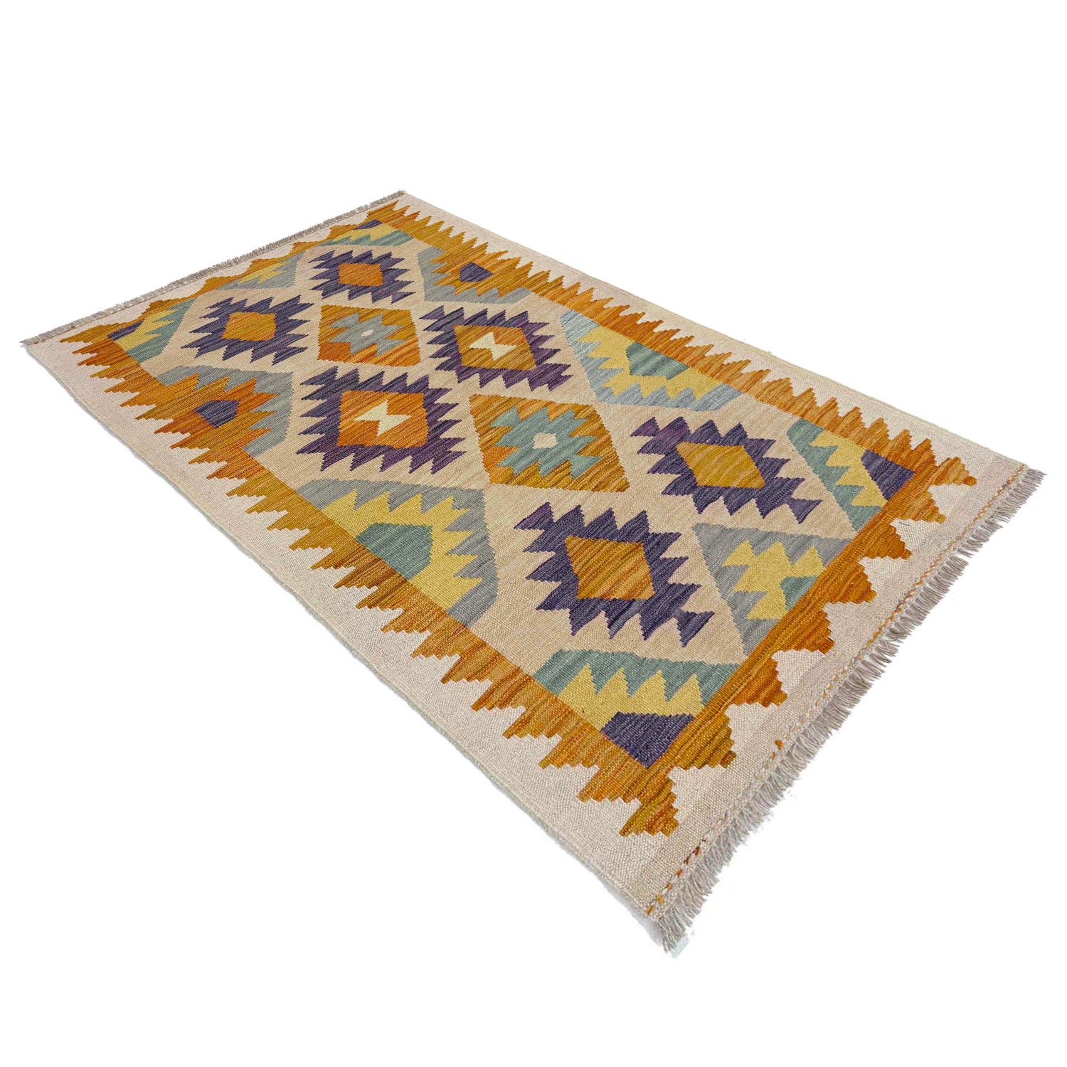 Handmade Multi Kilim Geometric 3x5 ft