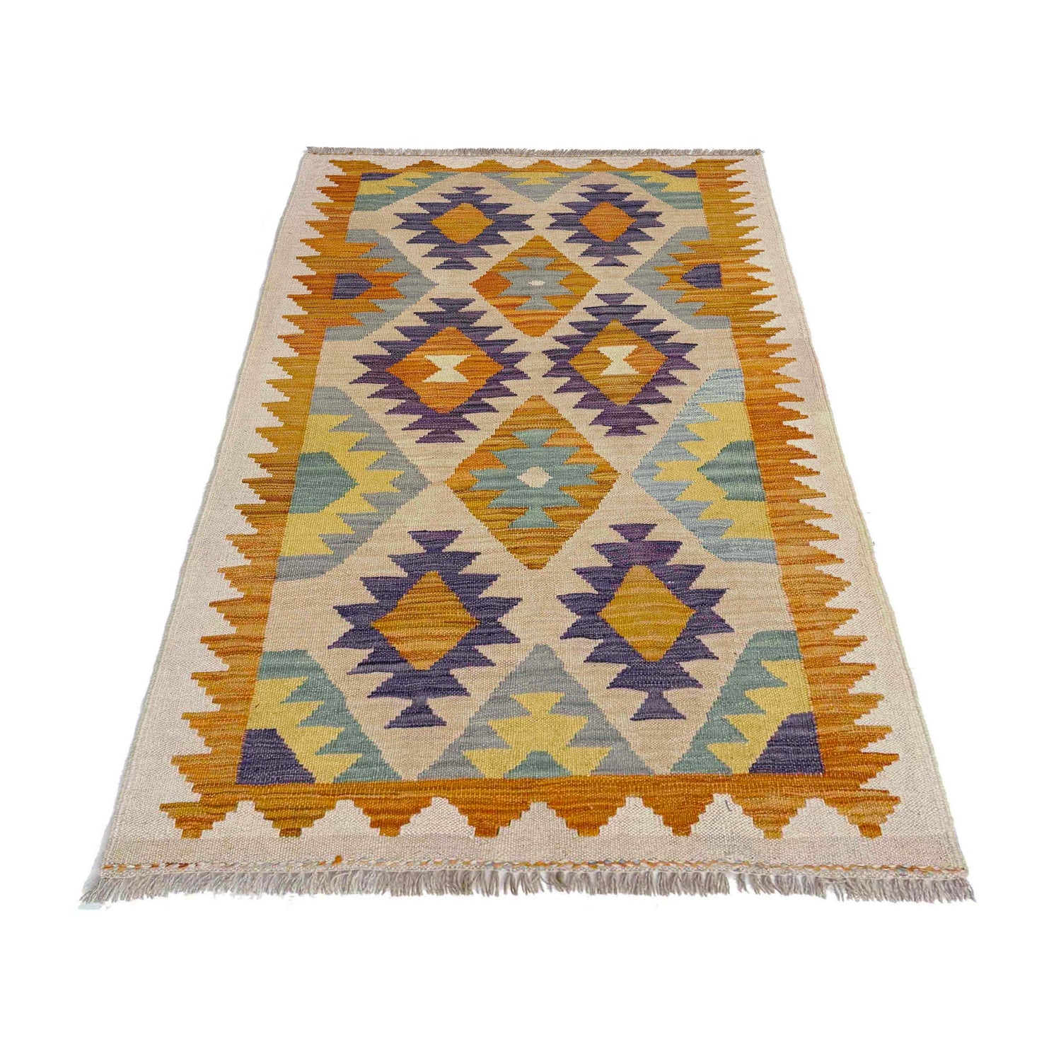 Handmade Multi Kilim Geometric 3x5 ft