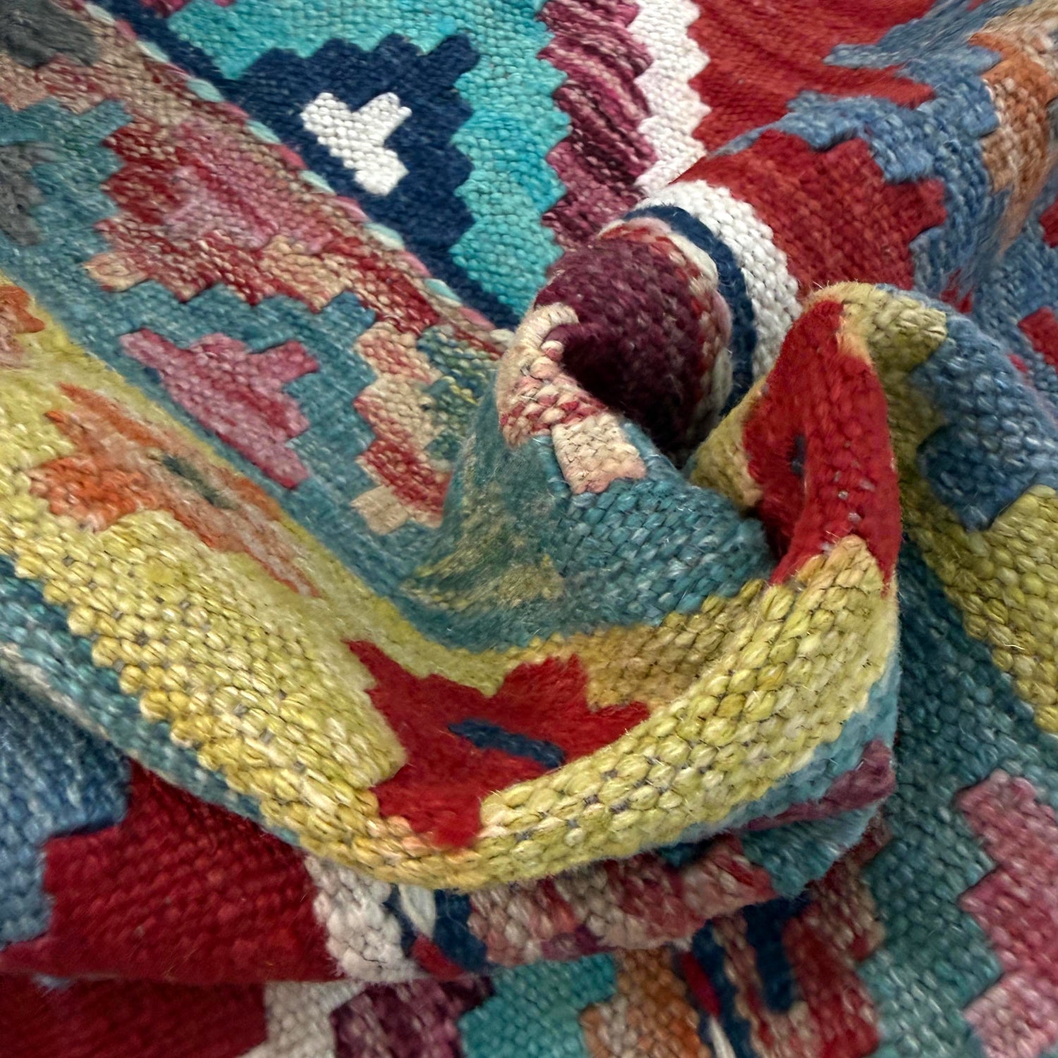 Handmade Multi Kilim Geometric 3x5 ft