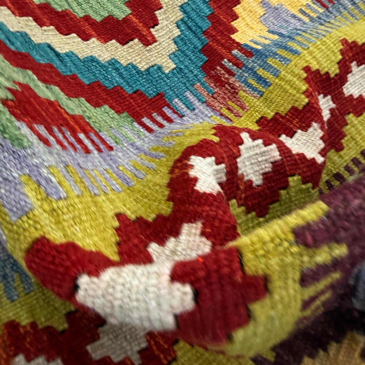Handmade Multi Kilim Geometric 3x5 ft