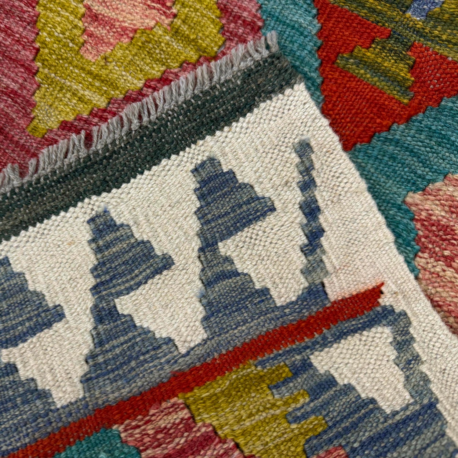 Handmade Multi Kilim Geometric 3x5 ft