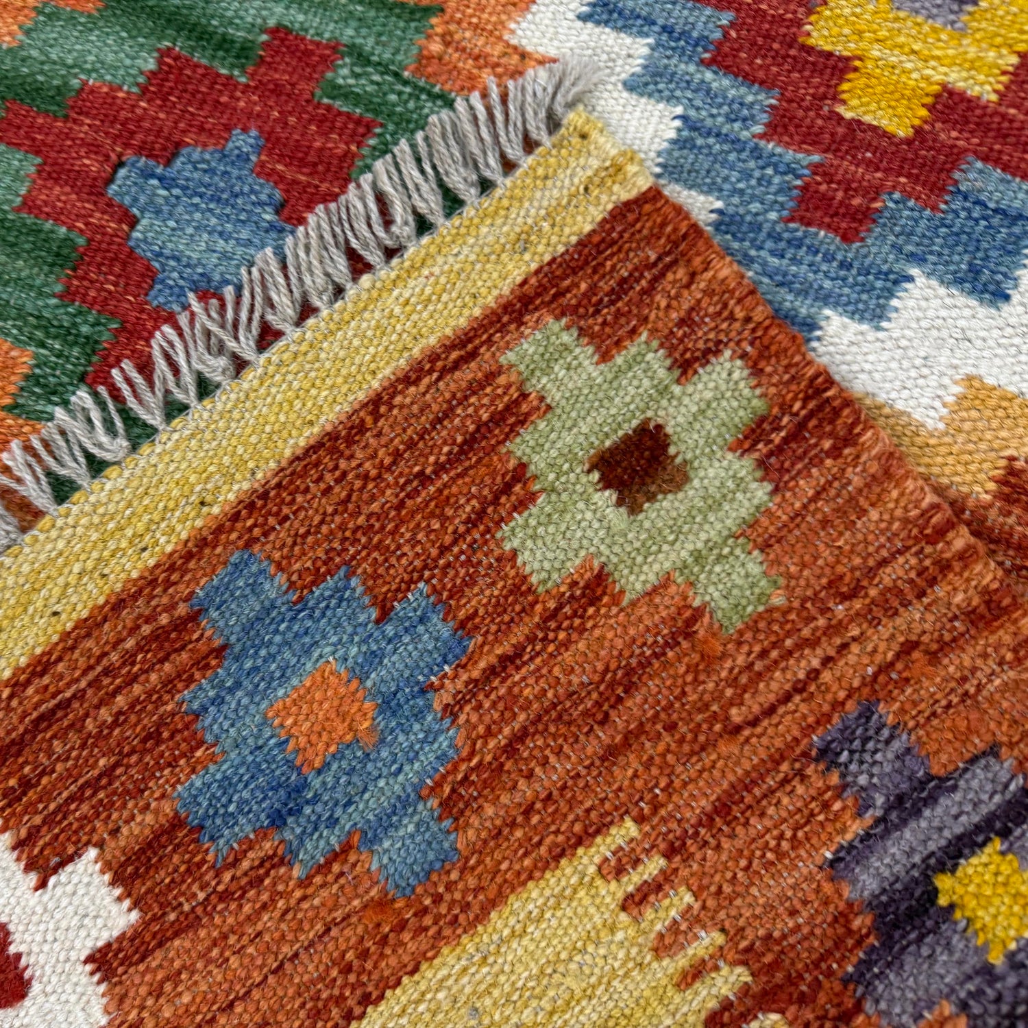 Handmade Multi Kilim Geometric 3x5 ft