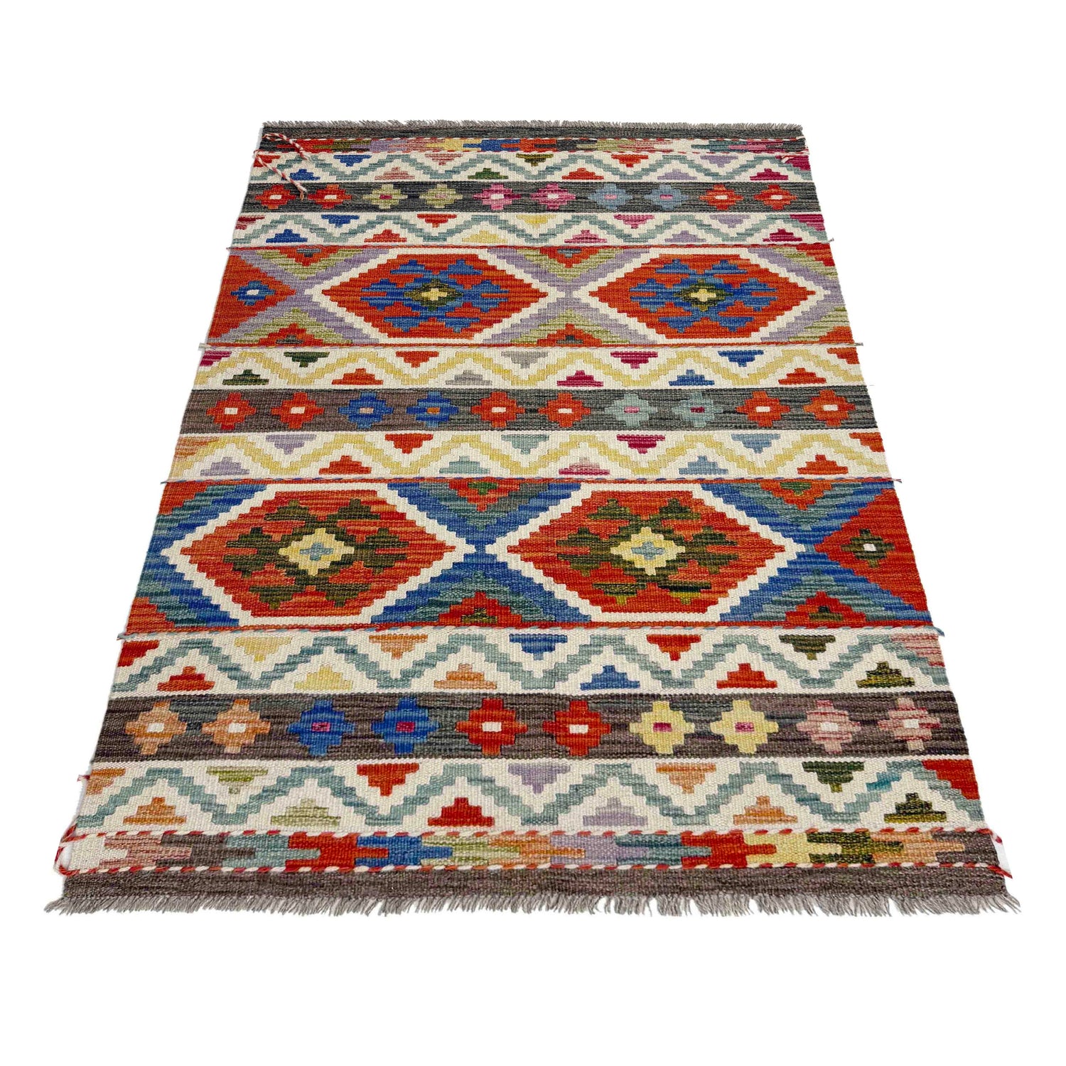 Handmade Multi Kilim Geometric 3x5 ft
