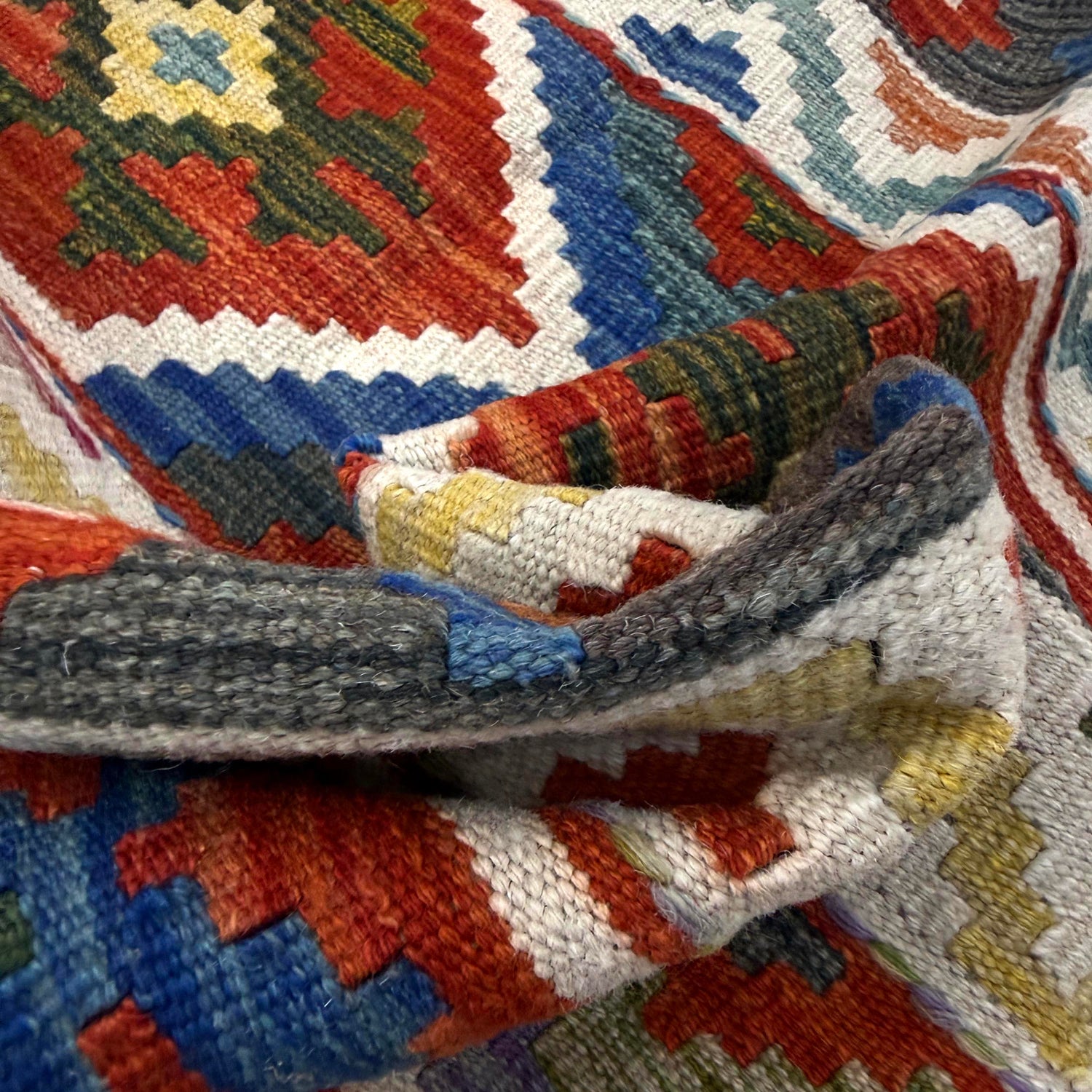 Handmade Multi Kilim Geometric 3x5 ft