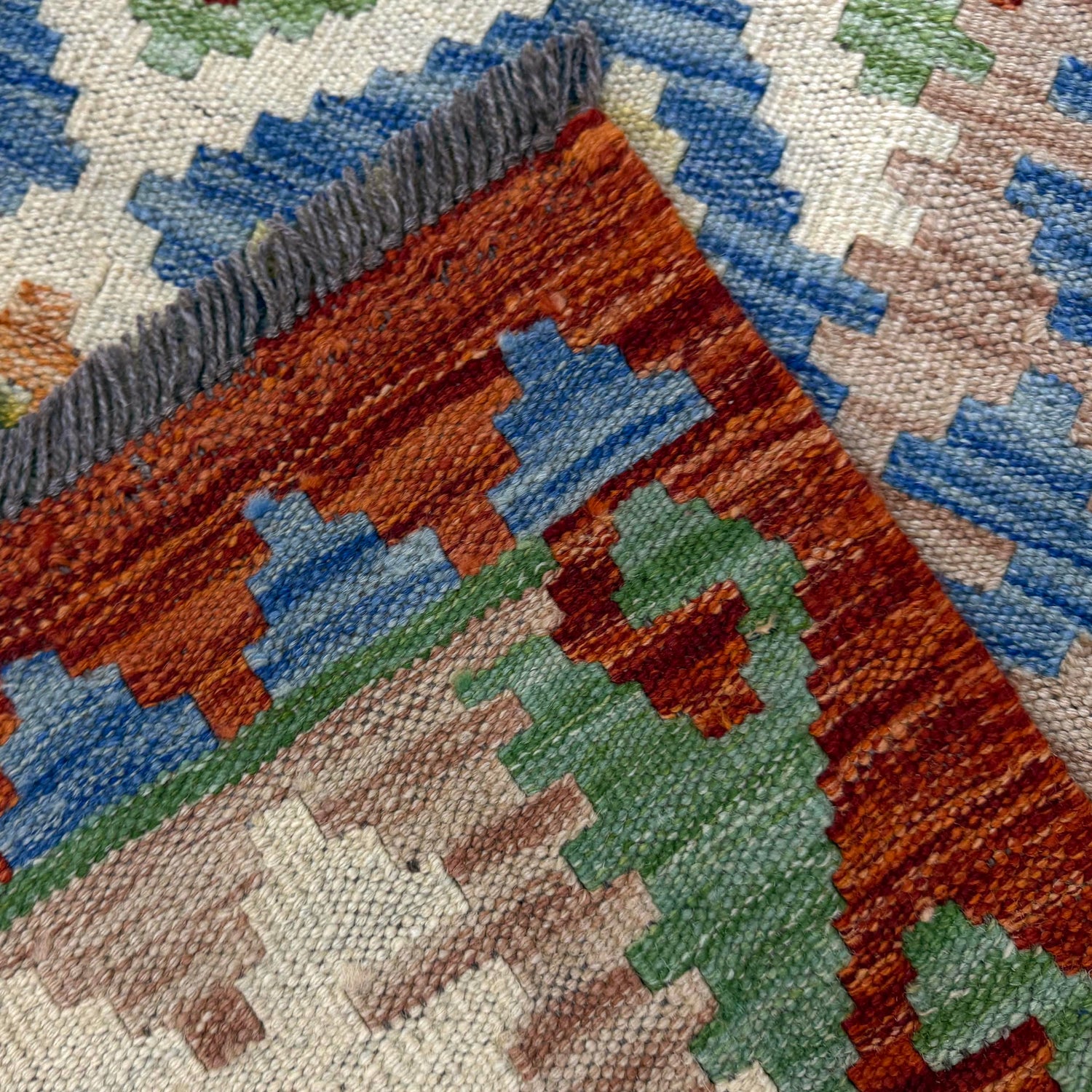 Handmade Multi Kilim Geometric 4x6 ft