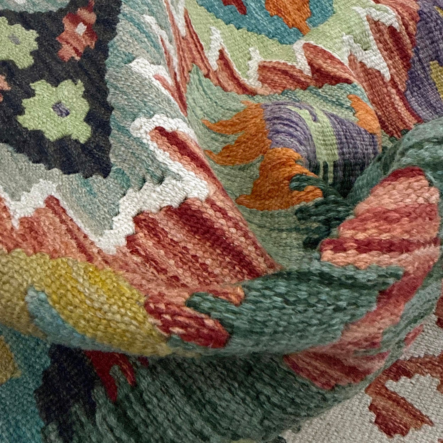 Handmade Multi Kilim Geometric 4x6 ft