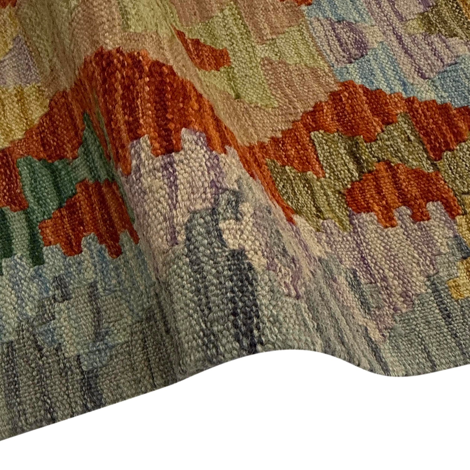 Handmade Multi Kilim Geometric 5x8 ft