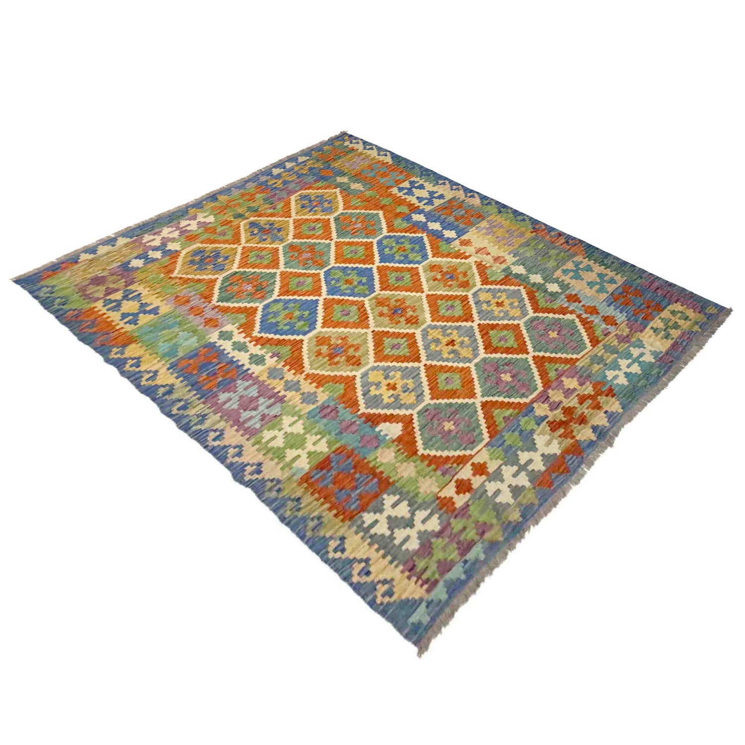 Handmade Multi Kilim Geometric 5x8 ft