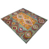 Handmade Multi Kilim Geometric 5x8 ft
