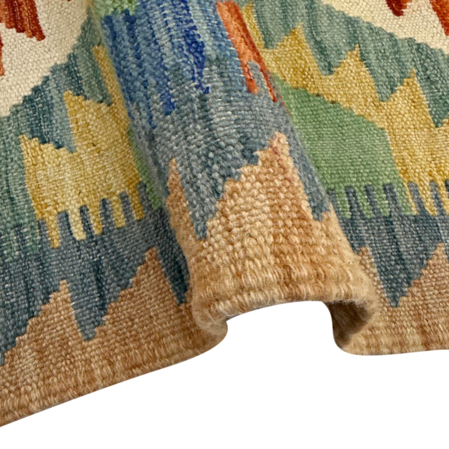 Handmade Multi Kilim Geometric 2x4 ft