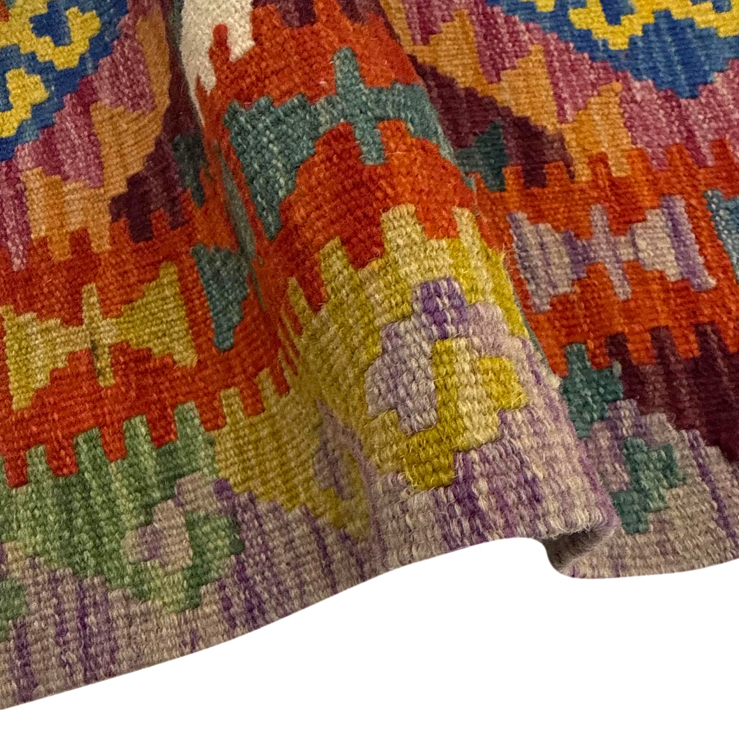 Handmade Multi Kilim Geometric 2x4 ft