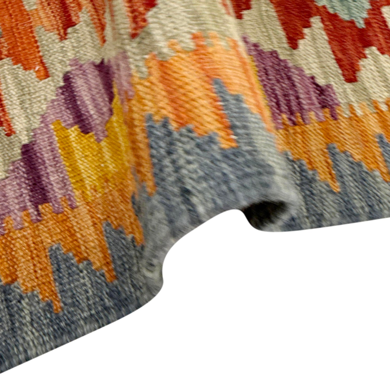 Handmade Multi Kilim Geometric 2x4 ft