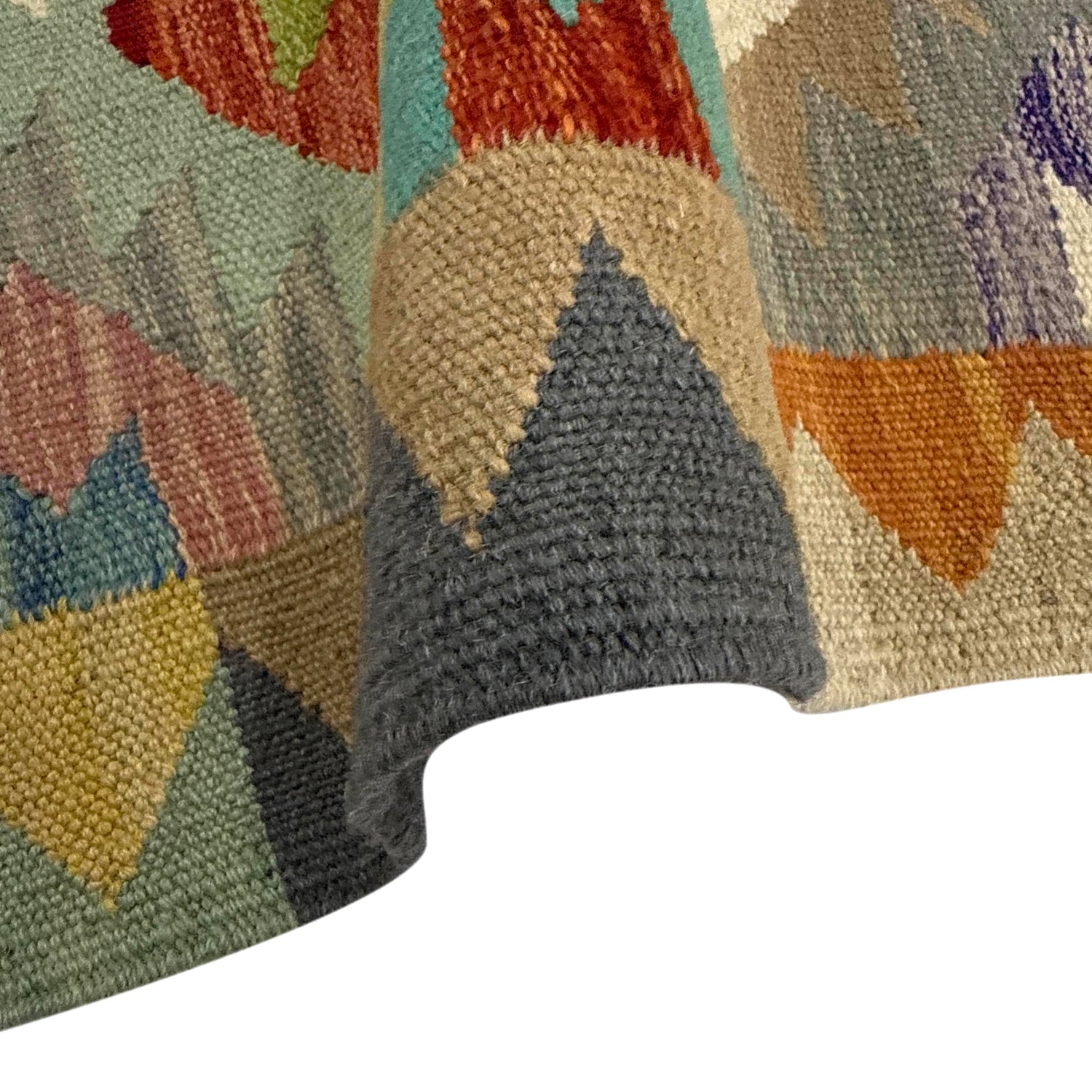 Handmade Multi Kilim Geometric 2x4 ft