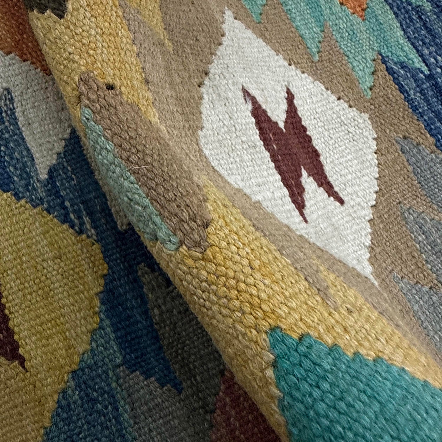 Handmade Multi Kilim Geometric 2x4 ft