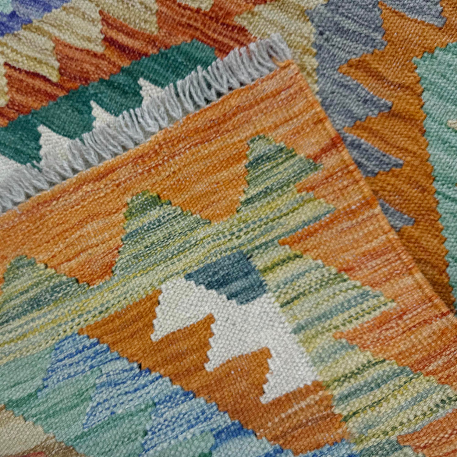 Handmade Multi Kilim Geometric 2x4 ft