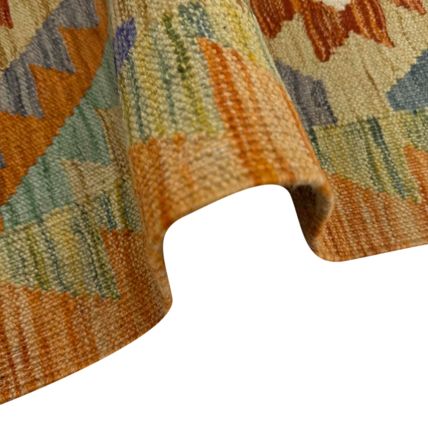 Handmade Multi Kilim Geometric 2x4 ft