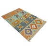 Handmade Multi Kilim Geometric 2x4 ft