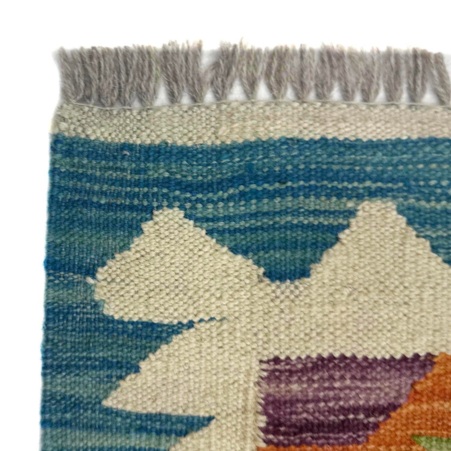 Handmade Multi Kilim Geometric 2x4 ft