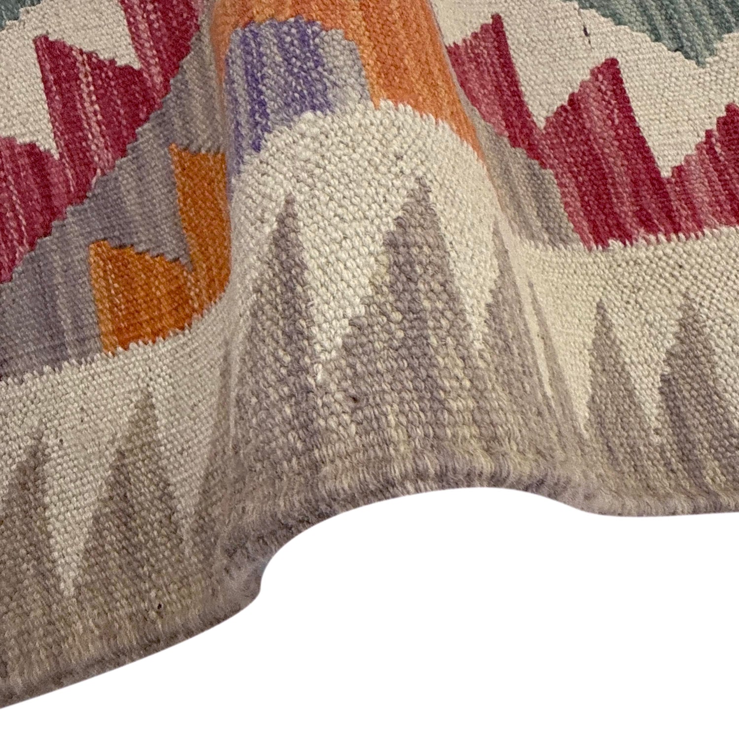 Handmade Multi Kilim Geometric 2x4 ft